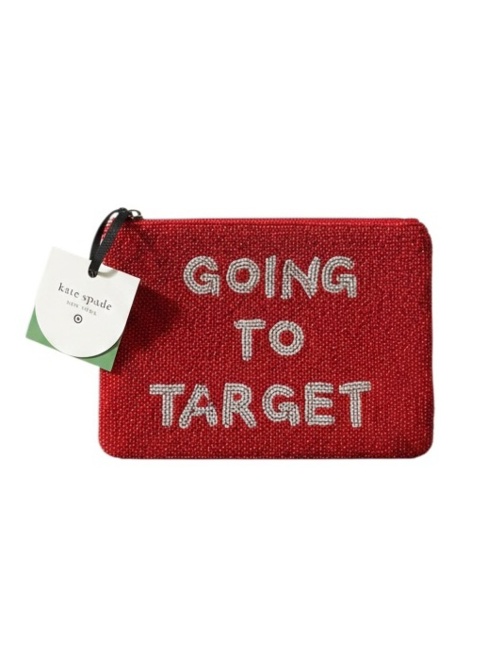 Kate Spade x Target Limited Edition "Going To Target" Beaded Clutch Pouch - NWT